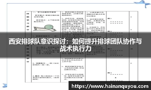 西安排球队意识探讨：如何提升排球团队协作与战术执行力